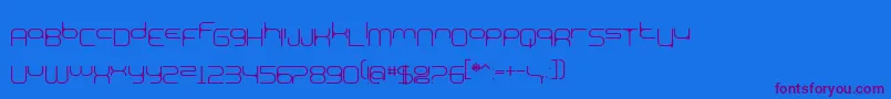 BnExpoo Font – Purple Fonts on Blue Background