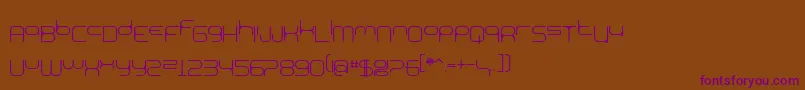 BnExpoo Font – Purple Fonts on Brown Background