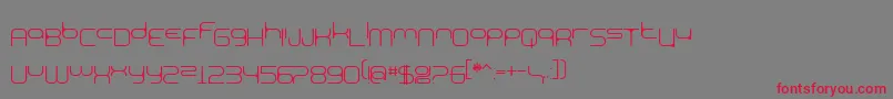 BnExpoo Font – Red Fonts on Gray Background
