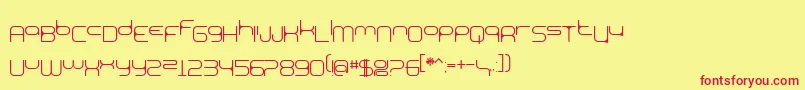 BnExpoo Font – Red Fonts on Yellow Background
