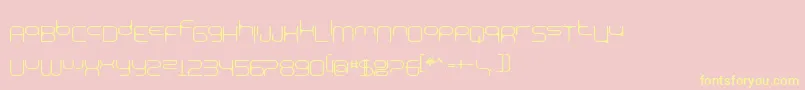 BnExpoo Font – Yellow Fonts on Pink Background