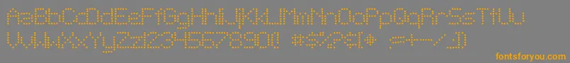 SfTelegraphicLightBold Font – Orange Fonts on Gray Background