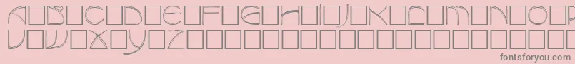 BaudierRegular Font – Gray Fonts on Pink Background