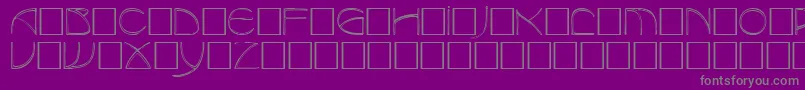 Police BaudierRegular – polices grises sur fond violet