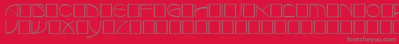 BaudierRegular Font – Gray Fonts on Red Background