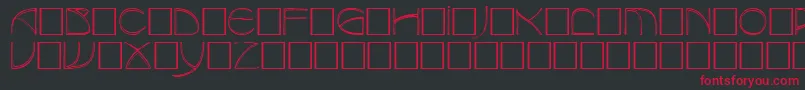 BaudierRegular Font – Red Fonts on Black Background
