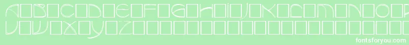 BaudierRegular Font – White Fonts on Green Background