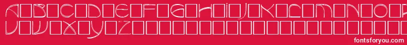 BaudierRegular Font – White Fonts on Red Background