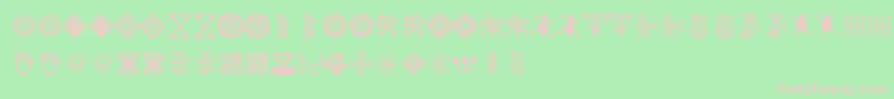 BacatР° Font – Pink Fonts on Green Background