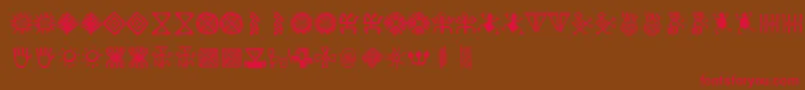 BacatР° Font – Red Fonts on Brown Background