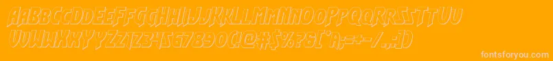 Flashrogersout Font – Pink Fonts on Orange Background