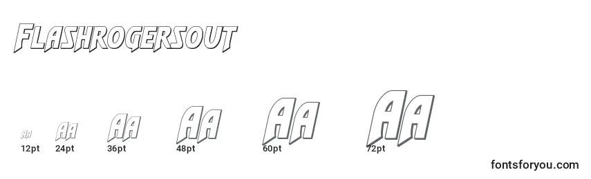 Flashrogersout Font Sizes