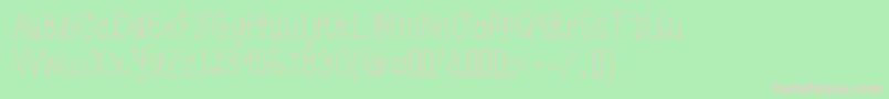 Bloom Font – Pink Fonts on Green Background