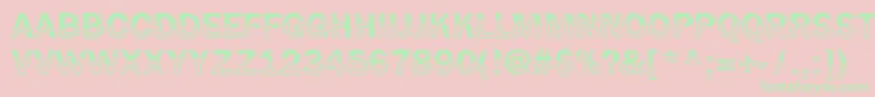 Wetpet Font – Green Fonts on Pink Background