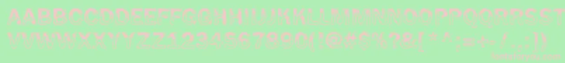 Wetpet Font – Pink Fonts on Green Background