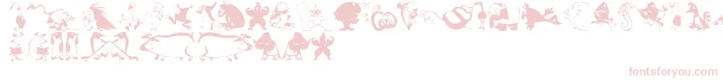 Animalcomedians Font – Pink Fonts on White Background