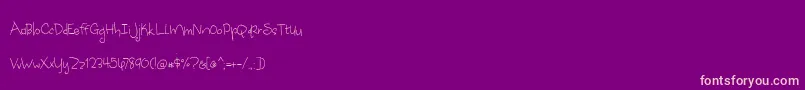AppleCiderDaydreams Font – Pink Fonts on Purple Background