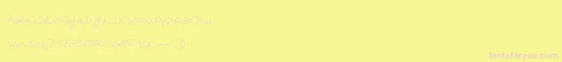 AppleCiderDaydreams Font – Pink Fonts on Yellow Background