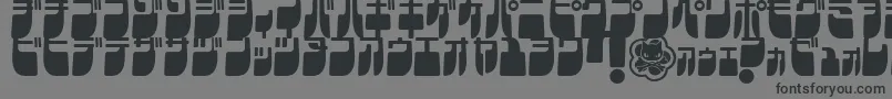 FrigateKatakanaCond Font – Black Fonts on Gray Background