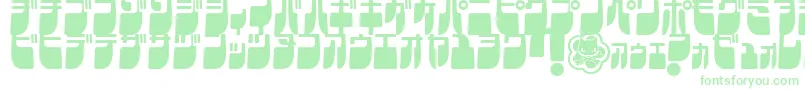 FrigateKatakanaCond-Schriftart – Grüne Schriften