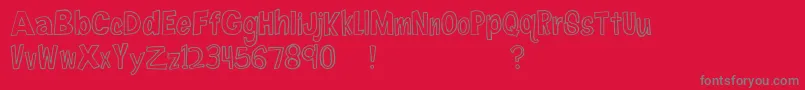 FireflyNavigator Font – Gray Fonts on Red Background