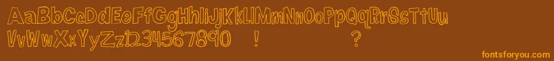 fuente FireflyNavigator – Fuentes Naranjas Sobre Fondo Marrón