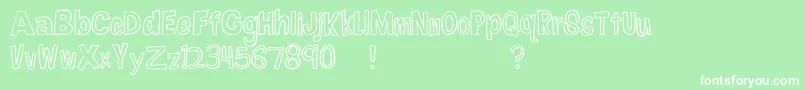 FireflyNavigator Font – White Fonts on Green Background