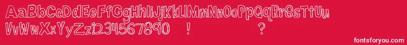 FireflyNavigator Font – White Fonts on Red Background