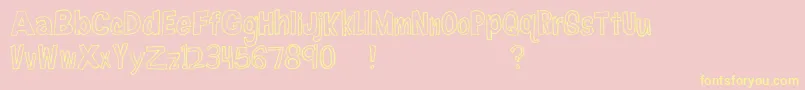 FireflyNavigator Font – Yellow Fonts on Pink Background