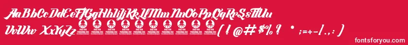 LabyrintheDuParadis Font – White Fonts on Red Background