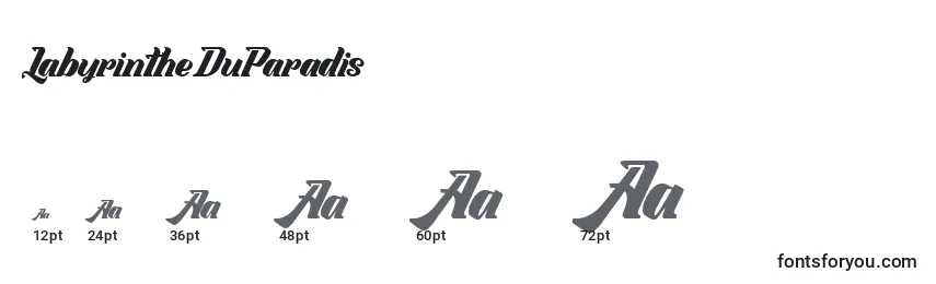 LabyrintheDuParadis Font Sizes