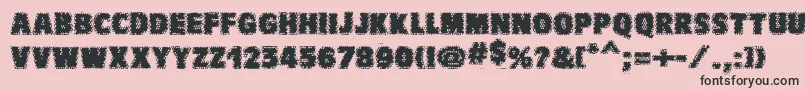 VtcbadwhipitRegular Font – Black Fonts on Pink Background