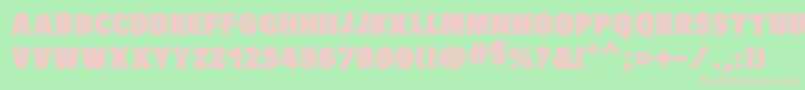 VtcbadwhipitRegular Font – Pink Fonts on Green Background