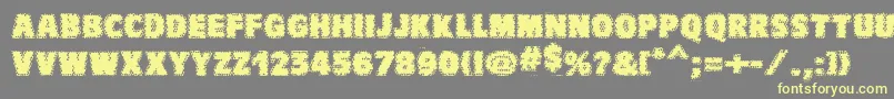 VtcbadwhipitRegular Font – Yellow Fonts on Gray Background