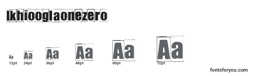 Ikhiooglaonezero Font Sizes