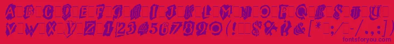 fuente MontageLetPlain.1.0 – Fuentes Moradas Sobre Fondo Rojo