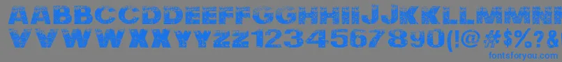 NuclearAccident Font – Blue Fonts on Gray Background