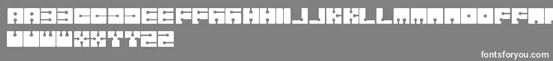 SistemaFreePromo Font – White Fonts on Gray Background