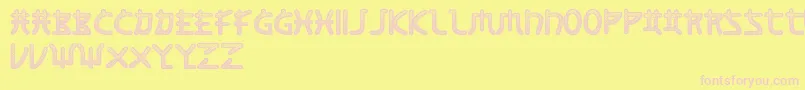 Screen Font – Pink Fonts on Yellow Background