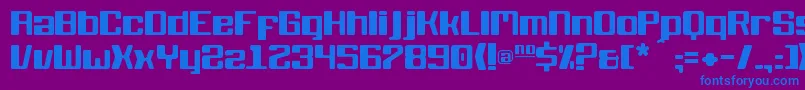 KbBlackwolf Font – Blue Fonts on Purple Background