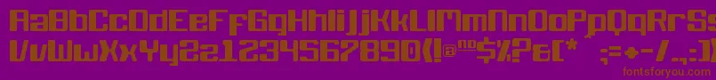 KbBlackwolf Font – Brown Fonts on Purple Background