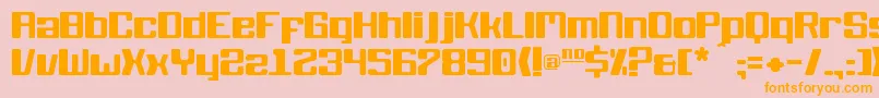 KbBlackwolf Font – Orange Fonts on Pink Background