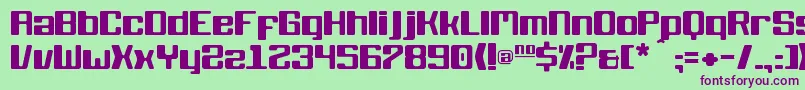 KbBlackwolf Font – Purple Fonts on Green Background