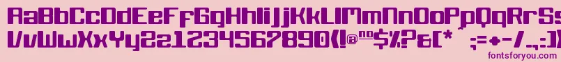KbBlackwolf Font – Purple Fonts on Pink Background