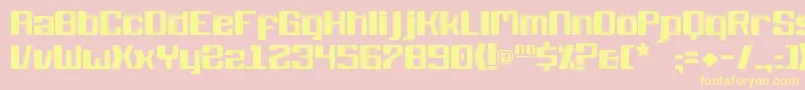 KbBlackwolf Font – Yellow Fonts on Pink Background