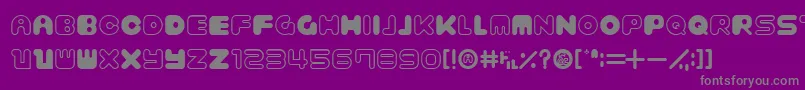 BagelOld Font – Gray Fonts on Purple Background