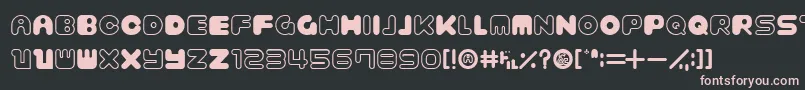 BagelOld Font – Pink Fonts on Black Background