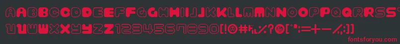 Шрифт BagelOld – красные шрифты на чёрном фоне