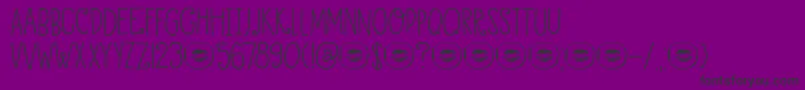 フォントDkHoneyDew – 紫の背景に黒い文字