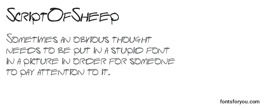 Review of the ScriptOfSheep Font